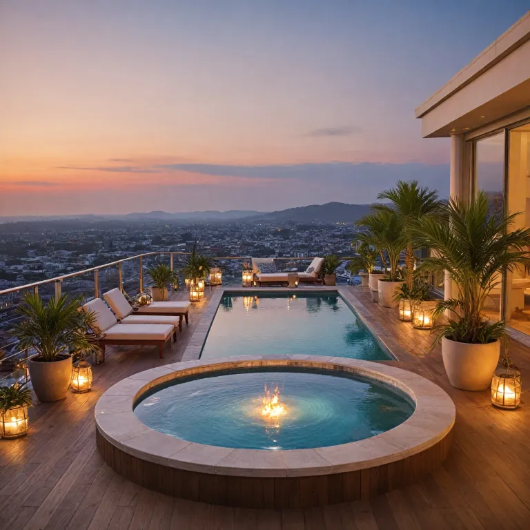 Elegant stays at hotels with pools and hot tubs near you